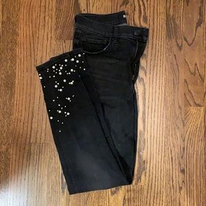 Express black skinny jeans